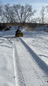 Rammy ATV Snowblower in action at the Wolfe Ridge headquarters in Eau Claire, Wisconsin! #Rammy #ATV #Snowblower | Wolfe Ridge Professional Firewood Equipment