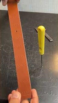 Button Stud Belt Template for DIY amazing leather belt #Shorts #leathercraft