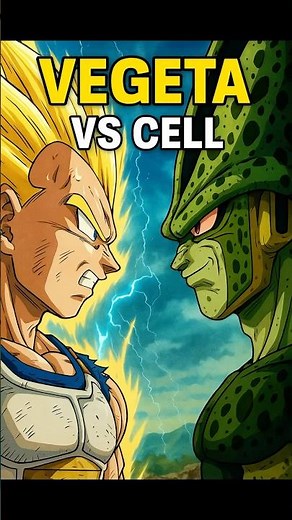 Vegeta vs Cell (First Form) 💥 Epic Battle Begins!