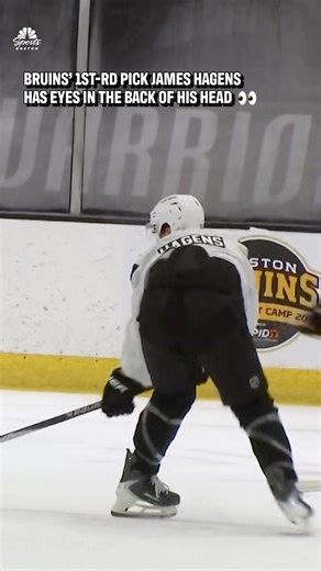 263K views · 557 reactions | James Hagens already flinging filthy no-look passes at Bruins Development Camp 濫 | NBC Sports Boston | Facebook