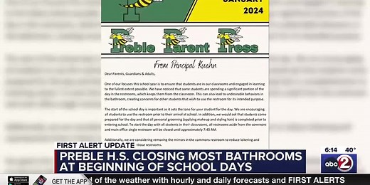 Preble High School implementing new bathroom policies to keep students focused on learning