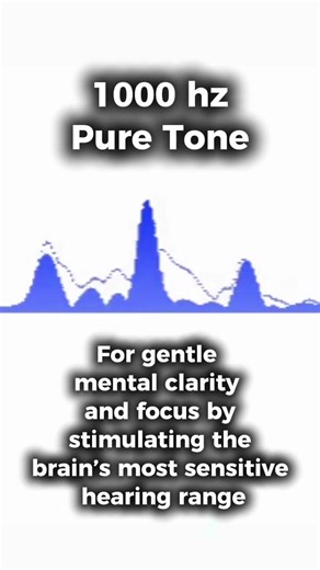 1khz for gentle mental clarity and focus🎧 Use this audio