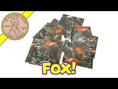 b Dazzle Inc Forest Animals 2002 Scramble Squares Puzzle and Catalog Opening