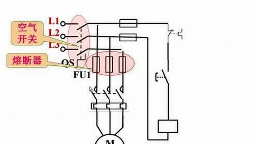 三相异步电动机点动控制电路