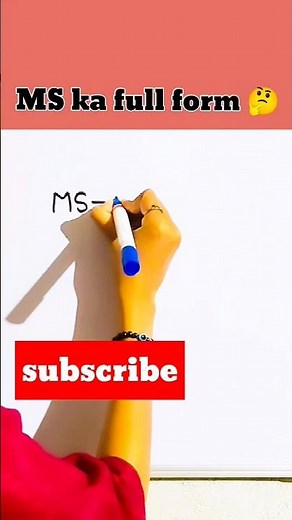 M.S. ka full form💯🥼|| Ms ka full form kya hai #ms #msstudy #shots