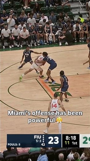 Miami's execution has been amazing 🙌 #miamihurricanes #accbasketball #collegebasketball
