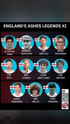 England Ashes Legends XI | Greatest English Players in Ashes History#ashesseries #cricket