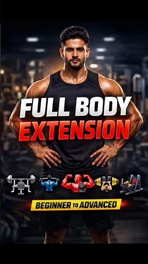 Save Karo Full Body Extension Workout 💪🔥Beginner ➜ AdvancedChest • Back • Arms • Shoulder • Legs 💯