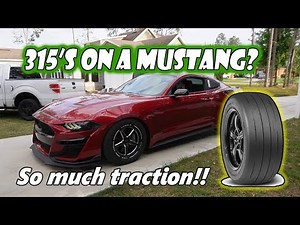 Fitting the biggest tires possible on my Procharged Mustang GT!
