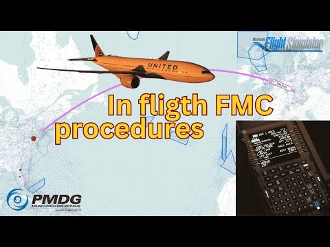 In flight use of the FMC explained | #pmdg777 | #msfs2020