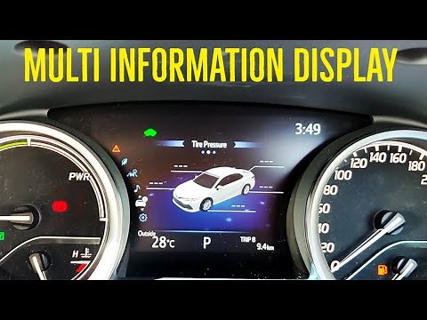 All Settings Explained | Toyota Camry Hybrid 2022 | Multi Information Display | MID Menu Options |