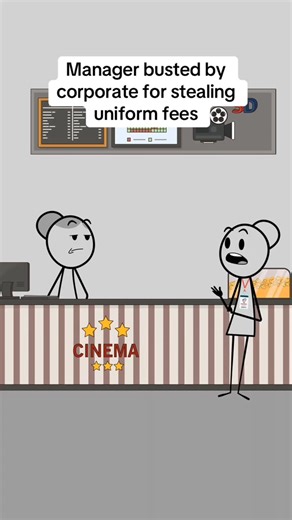 69K views · 2.2K reactions | Manager busted by corporate for stealing uniform fees #animation #animationmeme #work #worklife #manager | Humor Animations | Facebook
