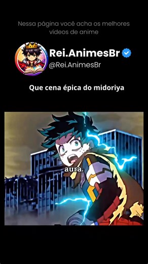 @rei.animesbr on Instagram: "O poder nasce quando você não desiste Midoriya mostra que a verdadeira força não vem apenas do poder, mas da determinação de continuar mesmo quando tudo parece impossível. Essa cena épica de Boku no Hero Academia representa superação, coragem e o espírito de um verdadeiro herói, inspirando fãs de anime que acreditam que esforço e coração podem mudar qualquer destino. Ideal para quem ama cenas épicas de anime, momentos emocionantes e personagens marcantes como Deku. #