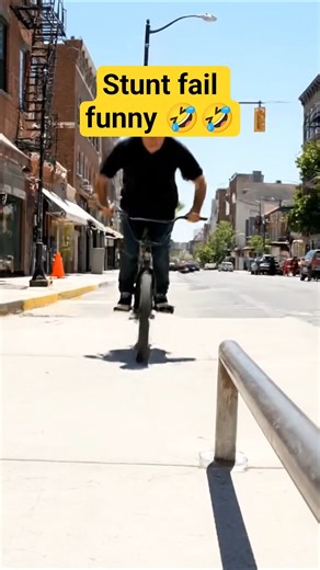 bike stunt fails funny #stunt #funny #aivideo