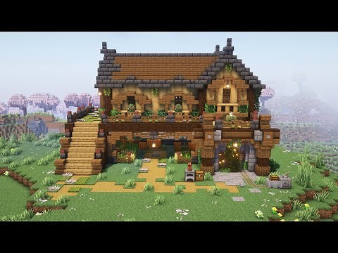 How to Build a House with Mine Entrance | Minecraft Tutorial