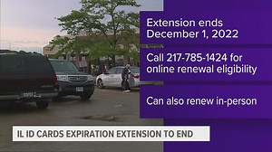 Illinois ID card expiration extension ending Dec. 1