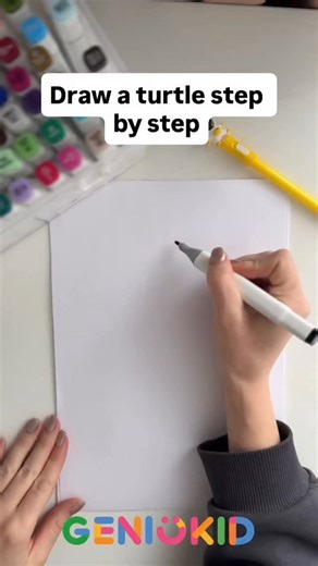 Raising smart and happy kids on Instagram: "This drawing is perfect for kids who are just starting or feel unsure about drawing 🎨 We show each step clearly so children can follow independently and feel confident Drawing like this builds focus, patience, and creativity kids drawing, step by step art, creative activities, learning through play"
