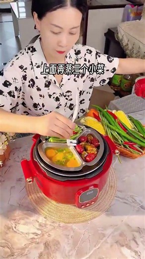 ⚡1 Cooker = 3 Food Recipes 🤯 Electric Cooker Amazing Cooking Hack 🍲 #shorts