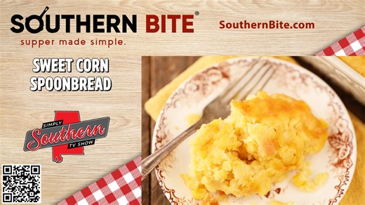 This Sweet Corn Spoon Bread from Southern Bite is a perfect, quick and easy side dish recipe! Just dump, stir, bake, and enjoy. It's simple and oh-so delicious! 🌽 For the full recipe, visit: https://southernbite.com/sweet-corn-spoonbread | Simply Southern TV
