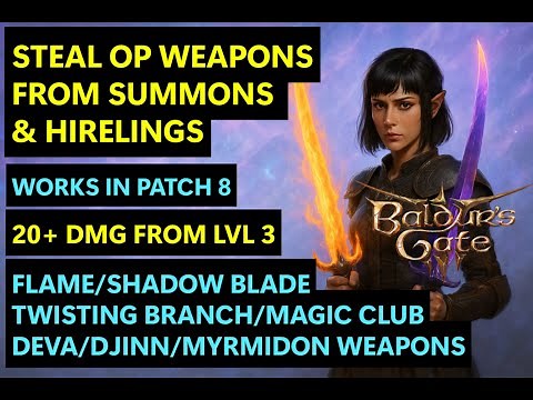 BG3 [Patch 8]: Steal OP Weapons at Lv 3 | 7 | 11