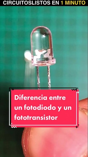 Diferencia entre fotodiodo y fototransistor