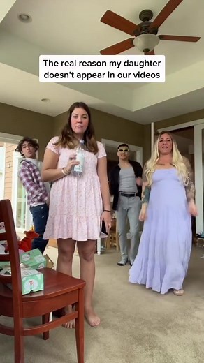 Kara Haueter on Instagram: "It’s rare that she will join in our videos, but when she does, she goes out with a bang.  #momlife"