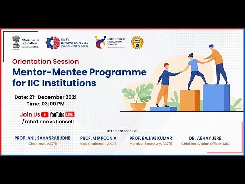 Orientation & Demonstration session on Mentor-Mentee program for the IIC institutions