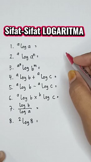 Sifat-Sifat LOGARITMA yang Perlu Diketahui