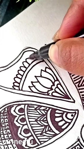 Butterfly mandala drawing #drawing #neetuyadav_art