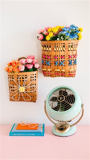 A soft touch makes all the difference 🧺🧶🌼 Add yarn to your flower baskets for an instant upgrade! @thecraftedlife #makeitwithmichaels #michaelsstores #diy #craft #springdecor | Michaels Stores