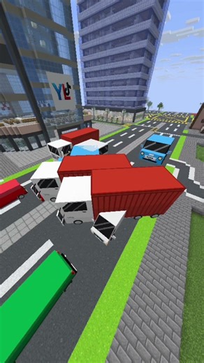 Maps หลบรถในเกม Minecraft นะครับ #minecraft #games #funny #gaming