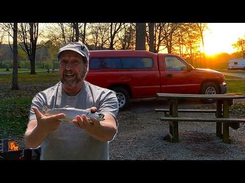 Eating What I Catch, Camping and Cooking Rainbow Trout: Solo Truck Camping