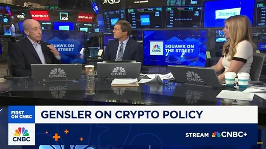 Gary Gensler's back on CNBC and pressed about crypto 👀🔥 Says he’s “proud” of his SEC run… but warns most tokens have “no fundamentals” and are dangerous for investors. 📹 Paul Barron Network | Cryptos R Us