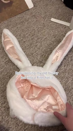 DIY Pink Hat with Bunny Ears for Finn the Human | Adventure Time