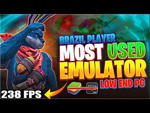 BRAZIL PLAYERS MOST USED EMULATOR 😱 | Free Fire Pro Players Emulator 240 FPS 2025 🎮