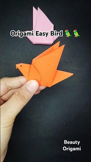 Origami cute Bird 🦜 | How to make origami Bird | paper craft bird | easy tutorial bird paper craft