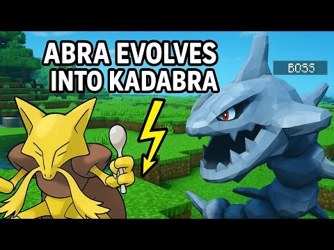 Abra Evolves into Kadabra + Shiny Mega Steelix Boss Encounter