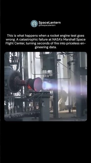 Catastrophic Failure at NASA’s Rocket Engine Test #shorts #space