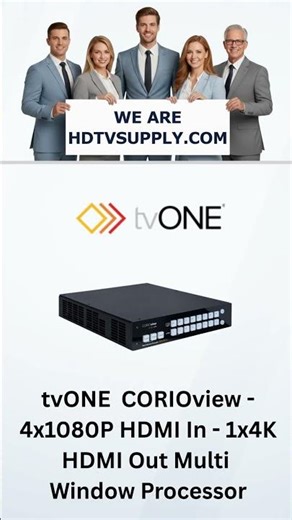 tvONE MWP-4H-1Y CORIOview - 4x1080P HDMI In - 1x4K HDMI Out Multi Window Processor