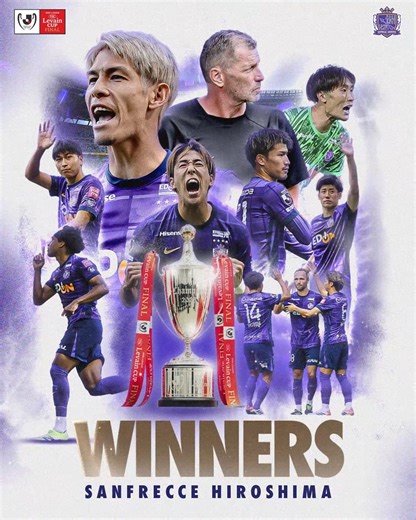 7.7K views · 225 reactions | Sanfrecce Hiroshima are the 2025 J.LEAGUE YBC Levain Cup Winners!  Sanfrecce reclaim their crown - lifting the trophy for the second time in history. Congratulations!  #JLEAGUE #JLEAGUEYBCLevainCup | J.League (Japan Professional Football League)/Jリーグ | Facebook