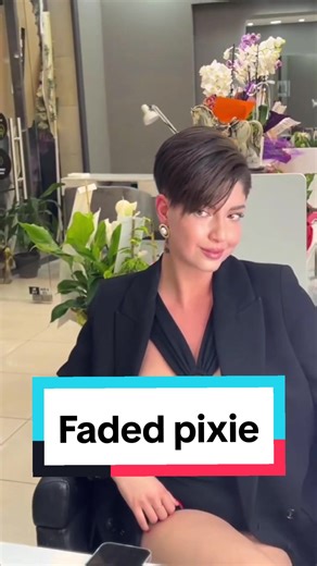 Stylish Short Hair Transformation | Faded Pixie Cut 2023