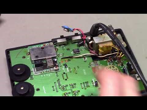 Radio Shack NOAA weather radio poor audio quality repair & recap.