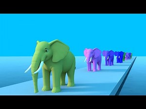Ek Mota Hathi In Color Nursery Rhymes for Childrens | Hindi Poems