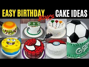 Easy Birthday Cake Ideas for Boys 🎂 Simple & Creative Cake Designs