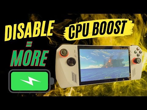 ROG Ally | Disable CPU BOOST