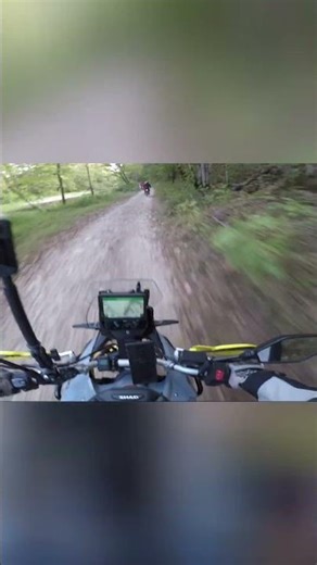 Dirt Road Motorcycle Ride Through The Woods POV #shorts
