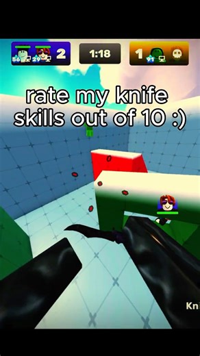 My knife skills currently... #roblox #rivals #gaming