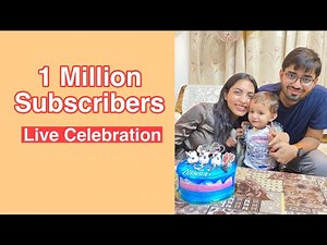 Live Celebration 1 Million Subscribers in Vora Family | Sakshi Nishant Vora