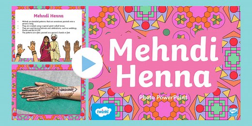 Mehndi Henna Photo PowerPoint