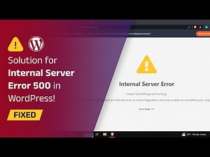 How to fix "Internal Server Error 500" in WordPress